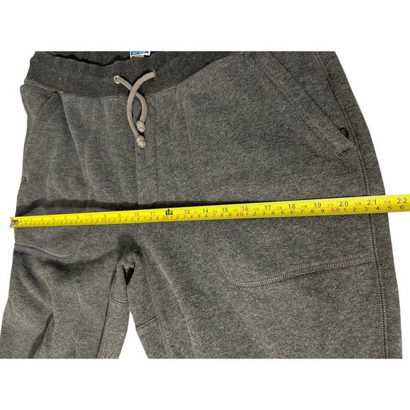 J.Crew Knot Goods Cozy Gray Cargo Joggers Cuffed Ankles Drawstring Pockets Sz L - Picture 8 of 9